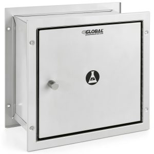 Global Industrial Pass Through Specimen Cabinet, Stainless Steel, 13-1/4"W x 6" D x 12-3/4"H-0