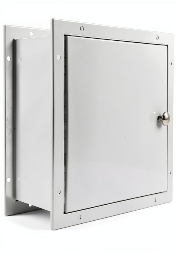 DIYTuning Specimen Lab Pass Thru Cabinet with Double Access Doors, Stainless Steel Surface, Recessed Specimen Pass-Thru Cabinet, Adjustable Flange-0