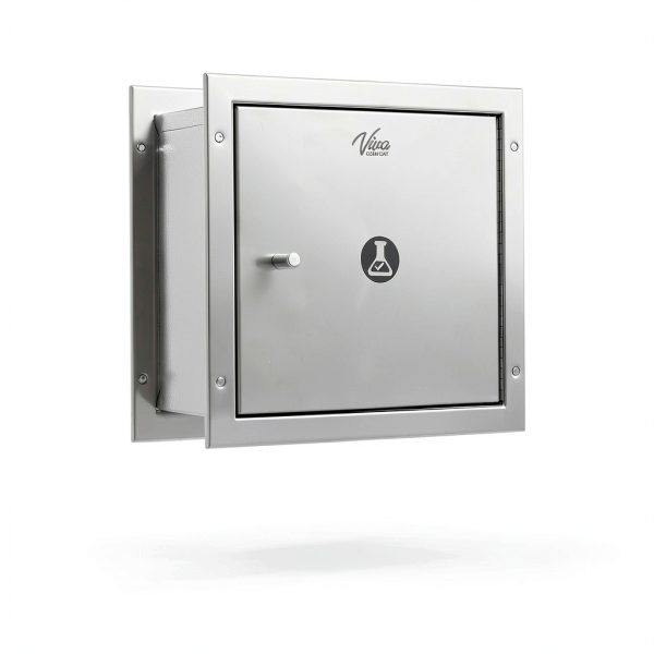 Specimen Box with Pass Tray, Window Pass Through Specimen Tray Box with Dual Sided Access Doors, 12.7” H x 13.2” W x 6” D-5