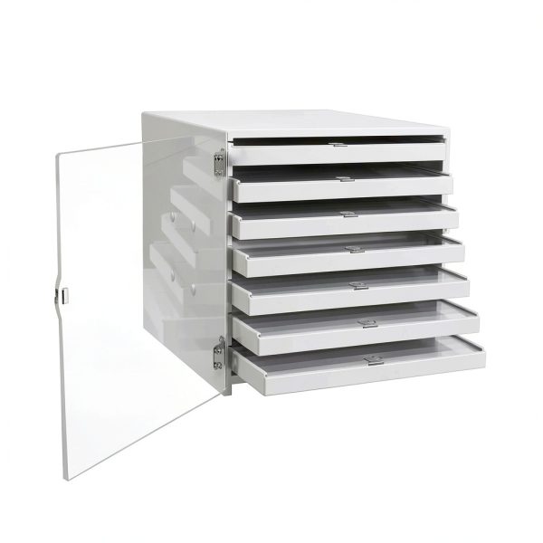 TrippNT 51409 HDPE/Acrylic Mega 108 Comp HPLC Locking Cabinet-3