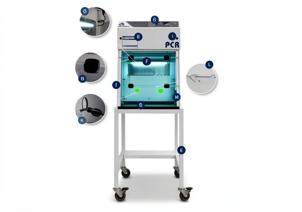 PCR Workstation with UV, 24" / 600mm Nominal Width, 115V 60Hz-3