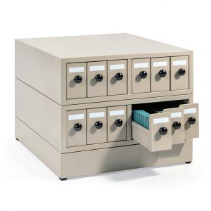 Quincy 100SCKB Beige Steel Slide Cabinet 5000 Slides Stackable-0