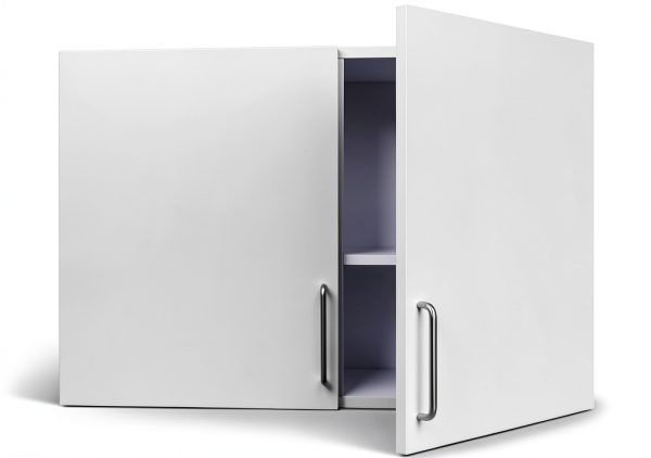 36 Inch Wall Cabinet Grey Vivacomfort with Soft-Close Doors-2