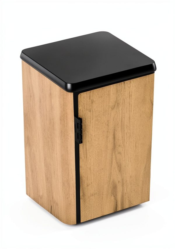 National Public Seating Lab Cabinet with Swivel Casters Black 24x36x36-5