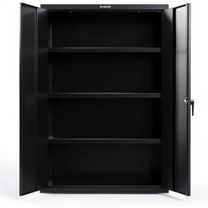 Strong Hold - Heavy Duty 18 GA Cabinet with 3 Shelves - 48 in. W x 24 in. D x 72 in. H-0