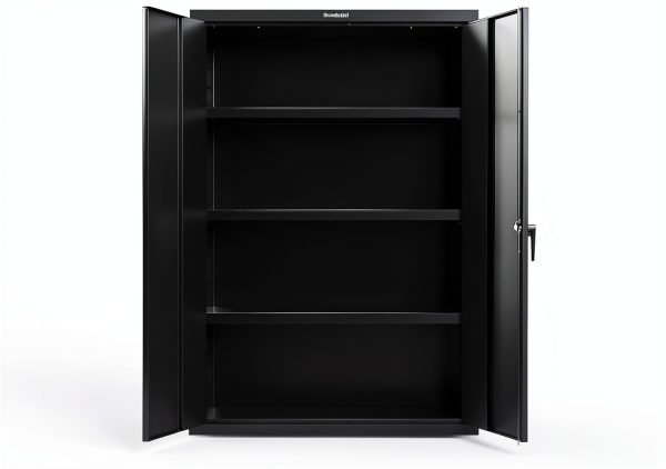 Strong Hold - Heavy Duty 18 GA Cabinet with 3 Shelves - 48 in. W x 24 in. D x 72 in. H-0