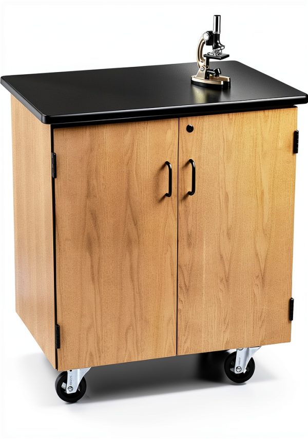 National Public Seating Lab Cabinet with Swivel Casters Black 24x36x36-6