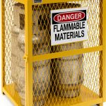 Durham Steel/Iron Vertical Cylinder Storage Cabinet EGCVC4-50 Yellow-0