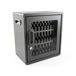 Luxor CHZZ002 CellGuard Phone Storage Cabinet, Cell Phone Locker for Classroom with 32 Foam Slots, Locking Acrylic Door, Powder-Coated Steel, Wall-Mount Kit Included, 15"W x 9"D x 16.25"H, Gray-0