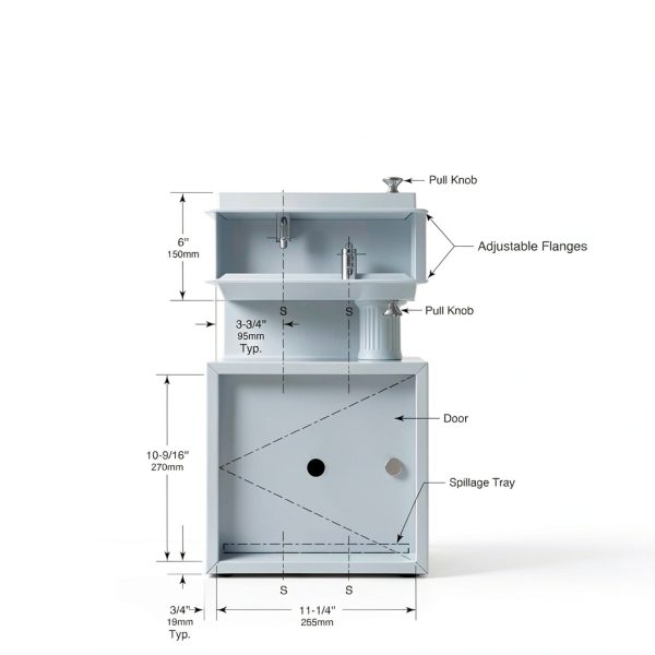 Bobrick Recessed Specimen Pass-Thru Cabinet (Model B-505)-6